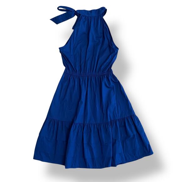 J.Crew Navy Blue Poplin Halter-Neck Mini Dress Size 2 Preppy, party,‎ casual - Picture 4 of 9